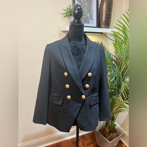 Express Scuba Captain's Double Breasted Black Blazer 10 - Picture 2 of 9